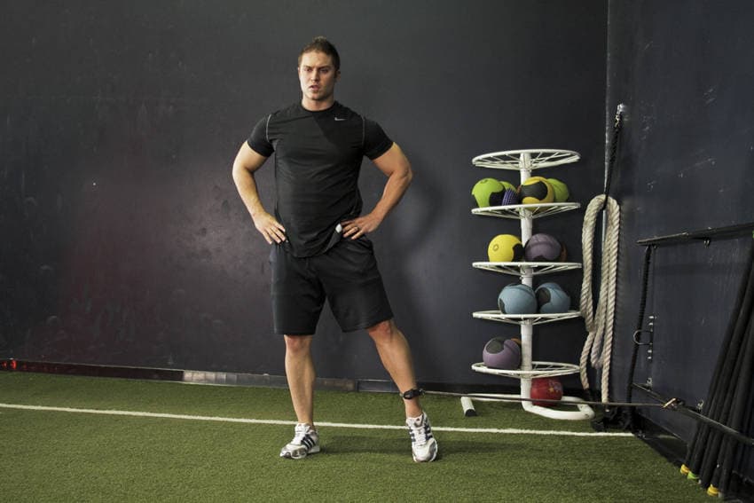 Band Hip Adductions — start position