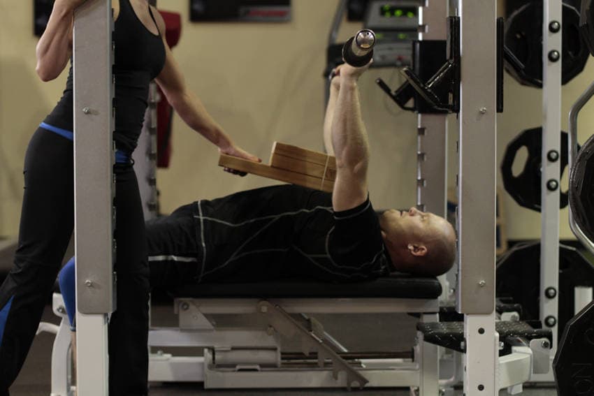Board Press — start position