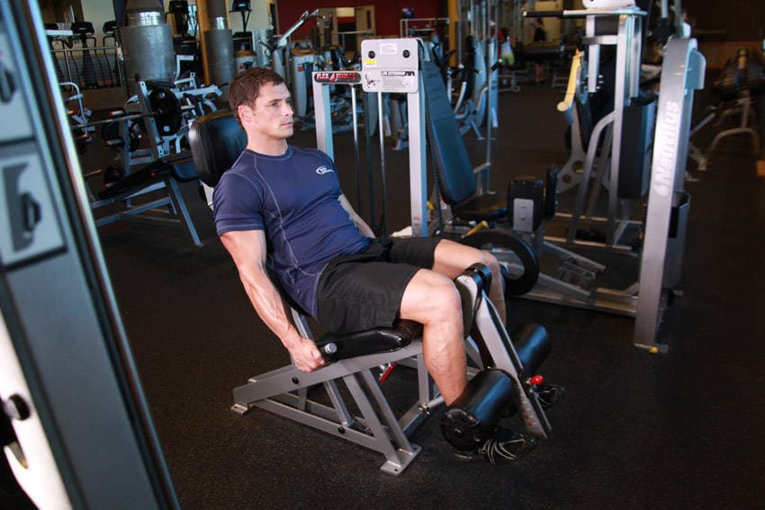 Leg Extensions — start position
