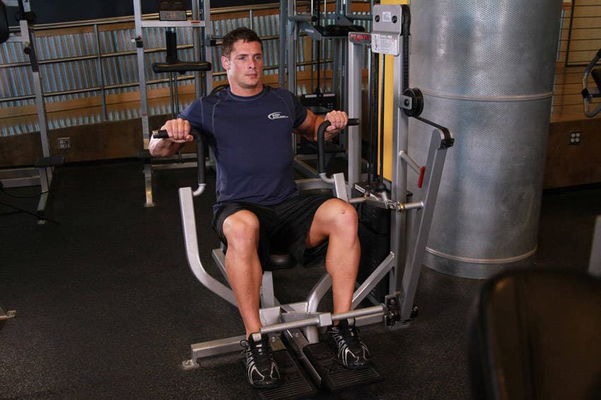 Machine Bench Press — start position