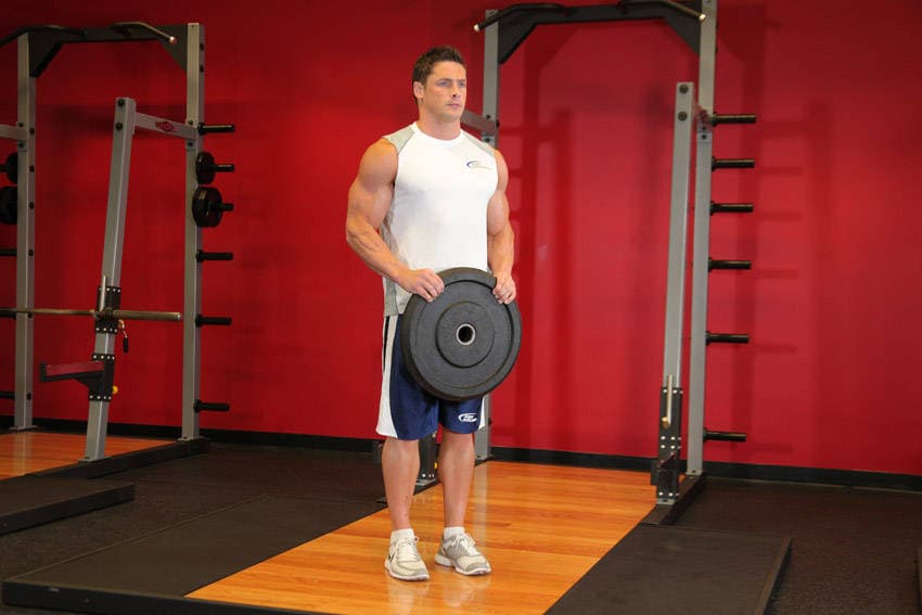 Reverse Plate Curls — start position