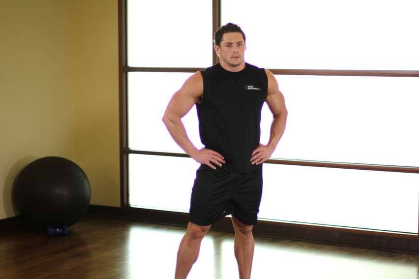 Side Neck Stretch — start position