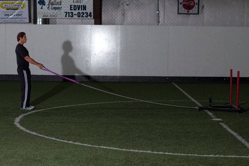 Sled Reverse Flye — start position