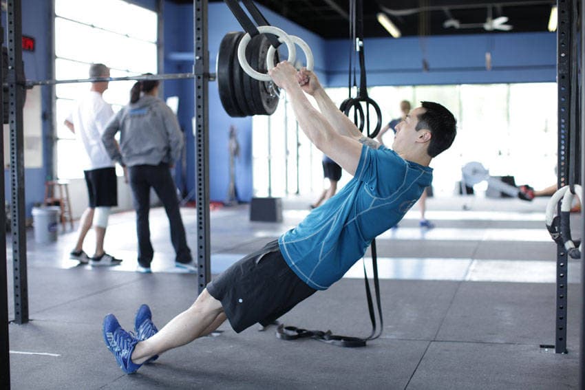 Suspended Row — start position