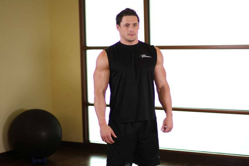 Tricep Side Stretch — start position