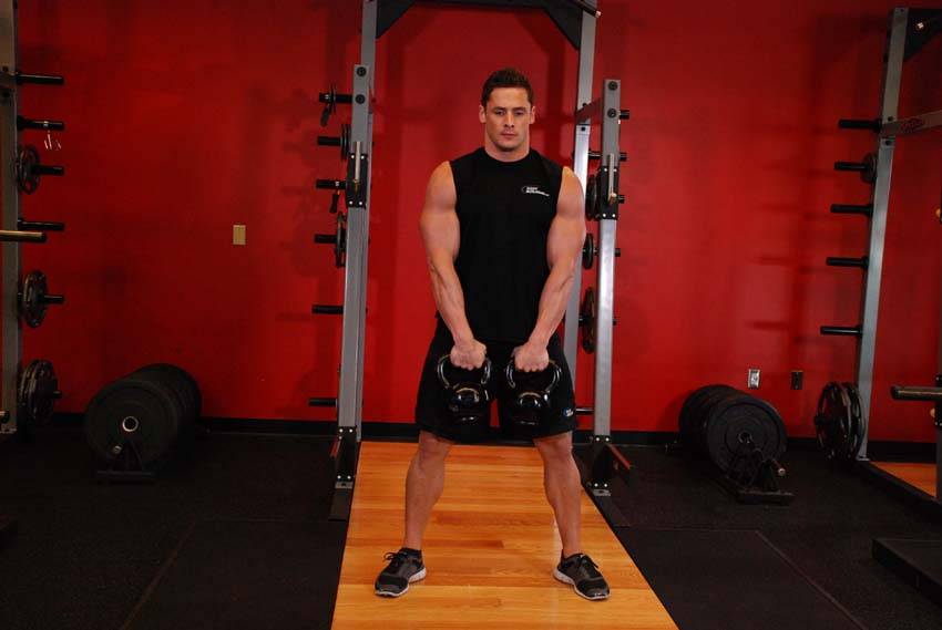 Alternating Hang Clean — start position