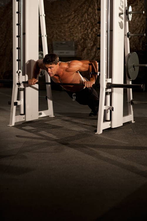 Incline Push-Up Wide — start position